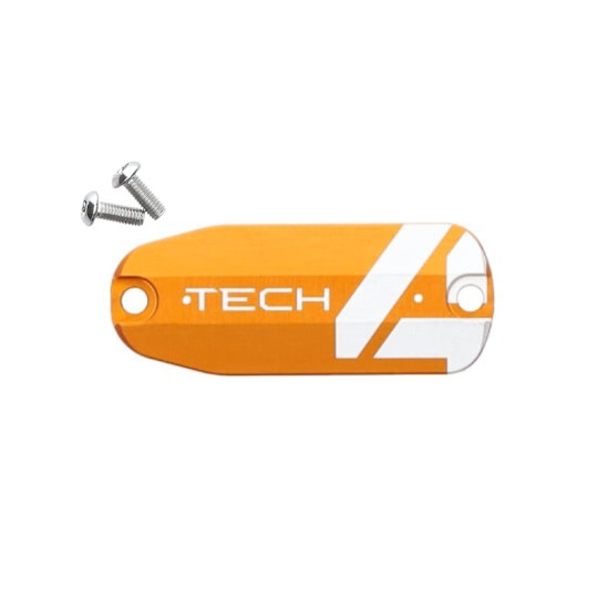 HOPE Tech 4 brake lever expansion tank lid, orange, left