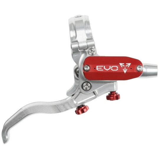 Brake lever HOPE Tech 4 EVO, silver-red, right