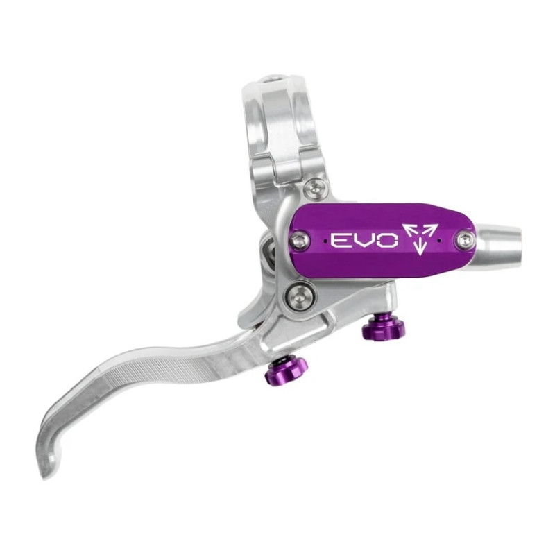 Brzdová páka HOPE Tech 4 EVO, stříbrná-fialová, pravá