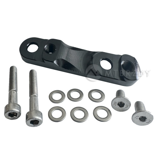 Adaptér HOPE, typ Y, FM na FM, 34 na 34 mm, +20 mm, černý - HBMYN