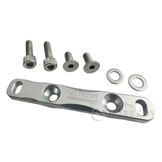 Adaptér HOPE, typ Z, FM na FM, 70 na 34 mm, +20 mm, stříbrný - HBMZS