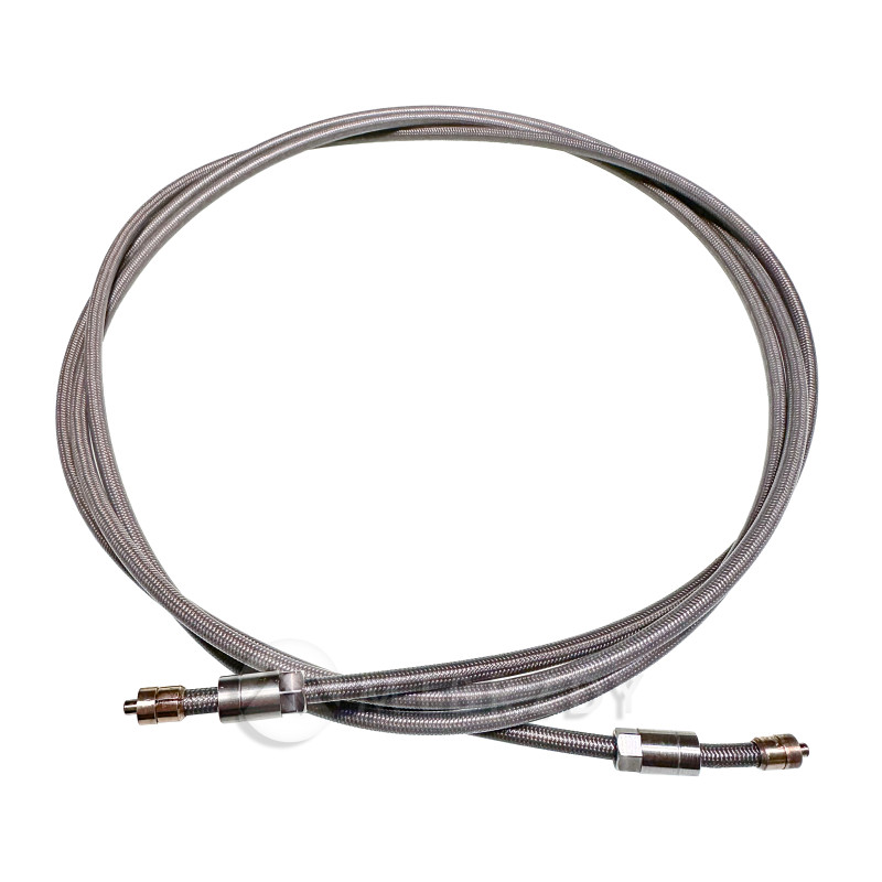 Brake hose HOPE, braided 5mm, including fittings, 2000 mm