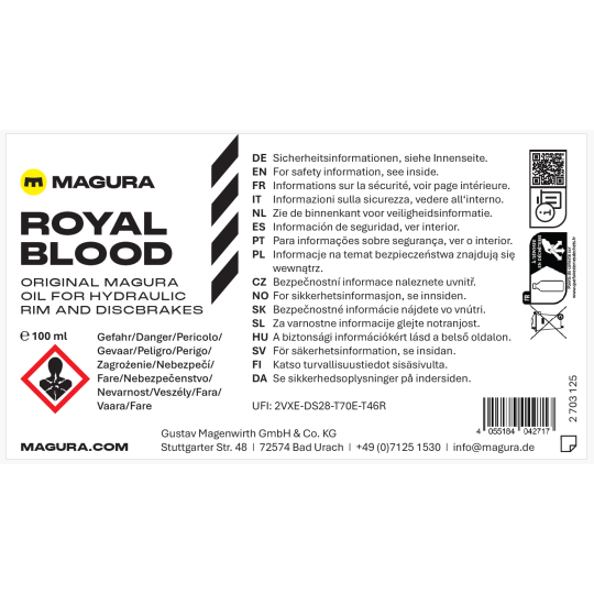 Minerální olej MAGURA Royal Blood, 100ml