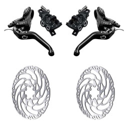 Set of brakes MAGURA MT5e HIGO-Closer + Discs MDR-C (180+180)