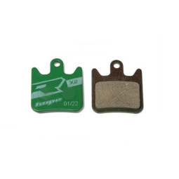 Brake pads HOPE X2, RX2, Mono Mini, racing, green, steel backing plate (without accessories)