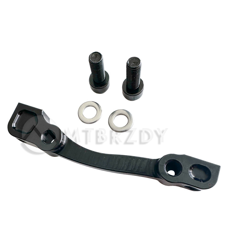 Adapter HOPE, type A, IS to PM, front 160 mm, rear 140 mm, black