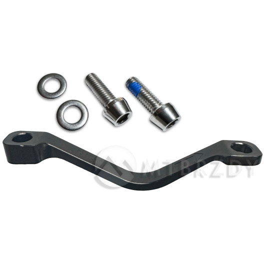 Adapter HOPE, PM to PM, +20 mm, 180 to 200 mm, for Santa Cruz V10.7, Megatower 1 & 2, Long, black