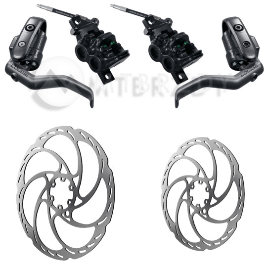 Set of brakes MAGURA LOUISE ELITE + Discs MDR-S 2.0 mm (203+180)