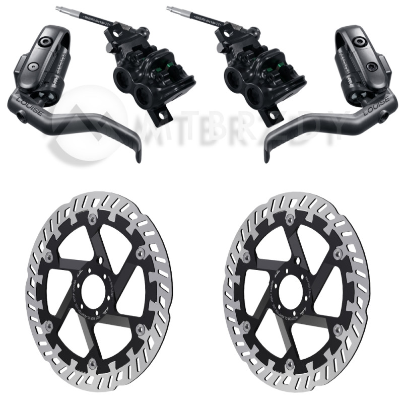 Set of brakes MAGURA LOUISE ELITE + Discs MDR-P (203+203)
