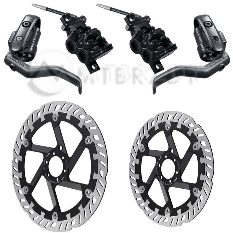 Sada brzd MAGURA LOUISE ELITE + Kotouče MDR-P (220+203)