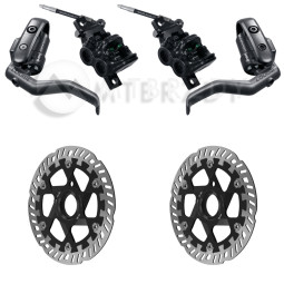 Set of brakes MAGURA LOUISE ELITE + Discs MDR-P Center Lock (220+220)