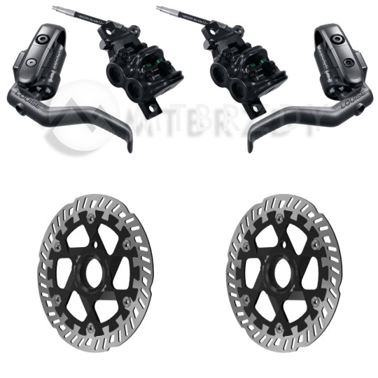 Set of brakes MAGURA LOUISE ELITE + Discs MDR-P Center Lock (220+220)