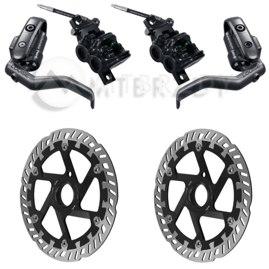 Set of brakes MAGURA LOUISE ELITE + Discs MDR-P Center Lock (203+203)