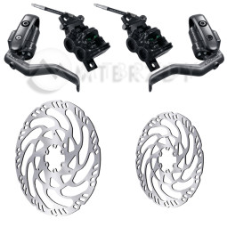 Set of brakes MAGURA LOUISE ELITE + Discs MDR-C (203+180)