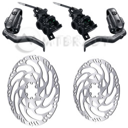 Set of brakes MAGURA LOUISE ELITE + Discs MDR-C (220+203)