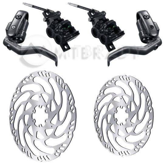 Set of brakes MAGURA LOUISE ELITE + Discs MDR-C (220+203)