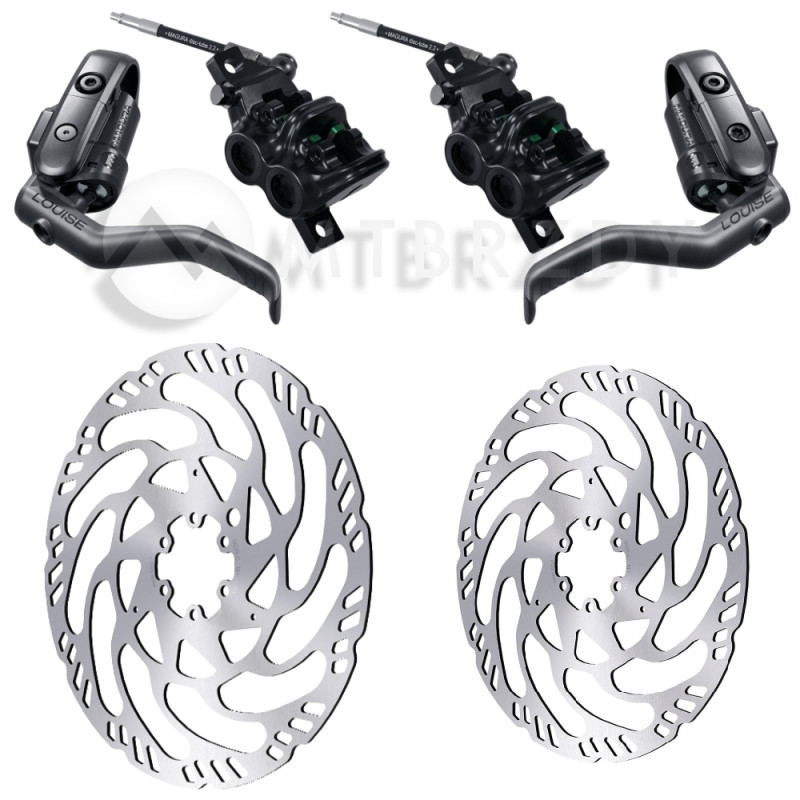 Set of brakes MAGURA LOUISE ELITE + Discs MDR-C (220+203)
