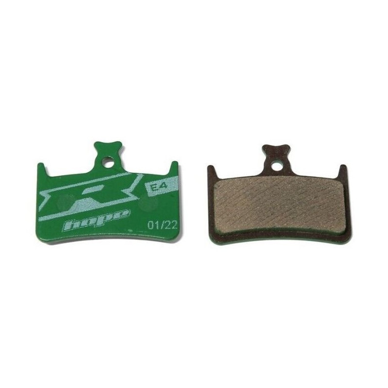 Brake pads HOPE E4, RX4+ SL, RX4+, RX4 Shimano, M4 racing, green