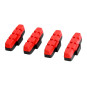 Brake pads for rim brakes MAGURA HS11, HS22, HS33, red