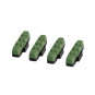 Brake pads for rim brakes MAGURA HS11, HS22, HS33, green