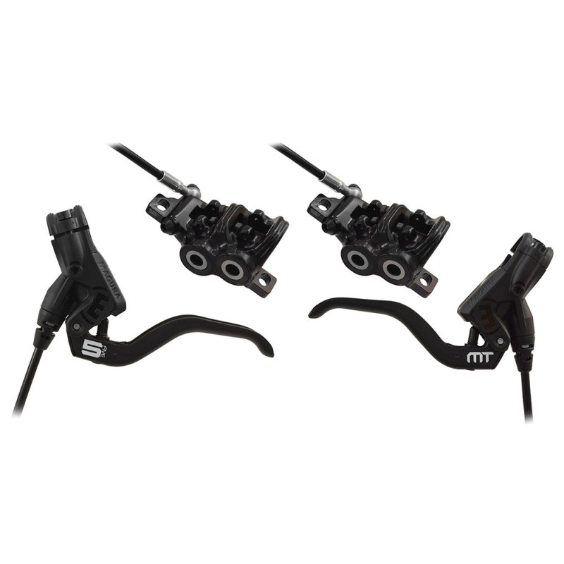 Set of brakes MAGURA MT5 | aluminium lever blade | 2-finger