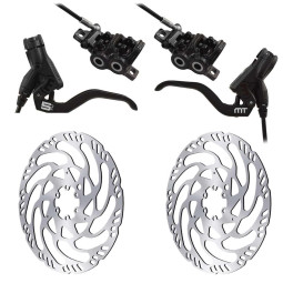 Set of brakes MAGURA MT5 + set of rotors STORM HC (203+203mm)