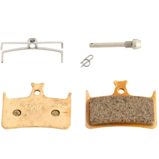 Brake pads HOPE E4, RX4+ SL, RX4+, RX4 Shimano, M4, sintered, gold