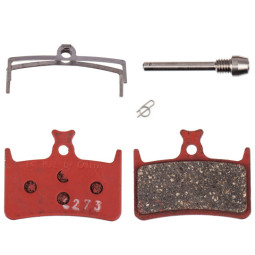 Brake pads HOPE E4, RX4+ SL, RX4+, RX4 Shimano, M4, all-conditions, red
