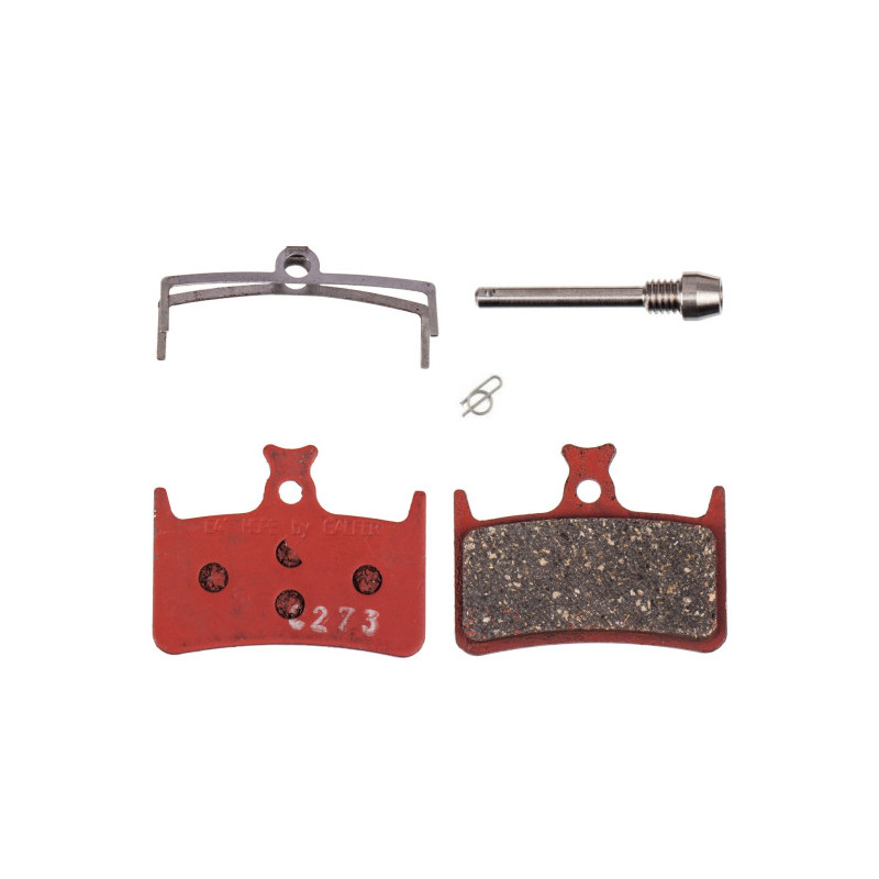 Brake pads HOPE E4, RX4+ SL, RX4+, RX4 Shimano, M4, all-conditions, red