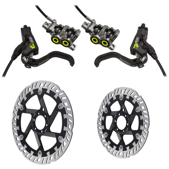 Brakes MAGURA MT7 PRO + Rotors MAGURA MDR-P (203mm + 180mm)