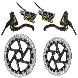 Brakes MAGURA MT7 PRO + Rotors MAGURA MDR-P (220mm + 203mm)