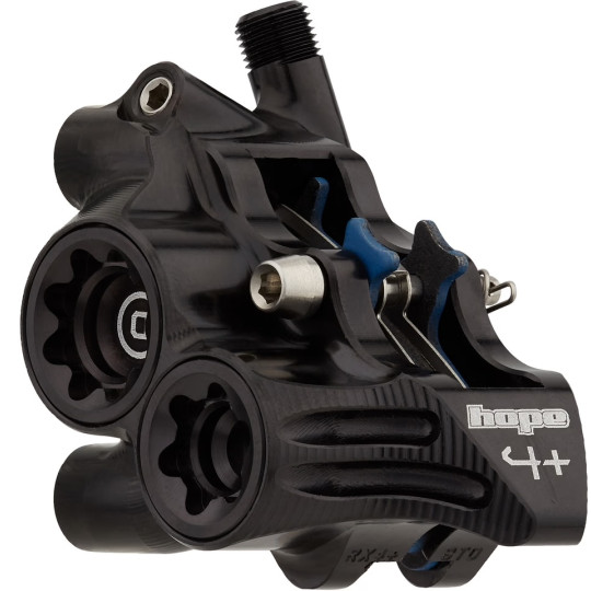 Brzdový třmen HOPE RX4+, Flat Mount 34mm, černý