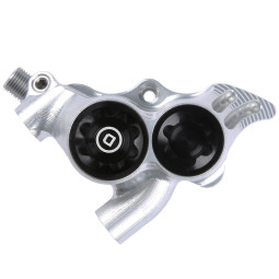 Brzdový třmen HOPE RX4+, Flat Mount 34mm, DOT brzdová kapalina, stříbrný