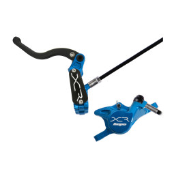 Brzda HOPE XCR Pro X2, Post Mount, kevlarová hadička, modrá-černá, levá