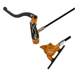 Brzda HOPE XCR Pro X2 | Flat Mount | oranžová-černá