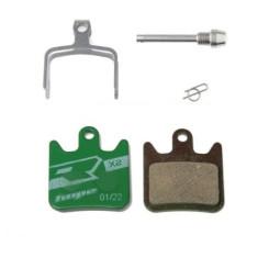 Brake pads HOPE X2, RX2, Mono Mini, racing, green, steel backing plate
