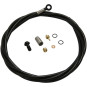 Brake hose HOPE for XCR, kevlar 5mm, 1600 mm, including banjo and fittings