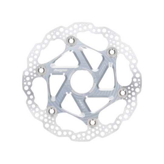 Brzdový kotouč HOPE Floating | Center Lock | stříbrný