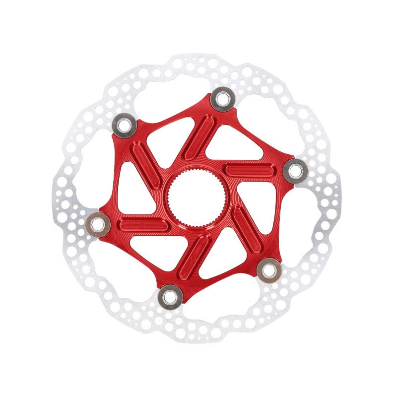 Brake disc rotor HOPE Floating | Center Lock | red | 180mm