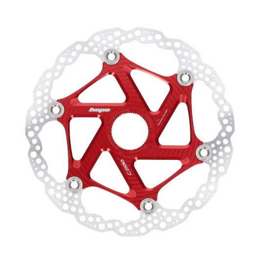 Brake disc rotor HOPE Floating | Center Lock | red | 200mm