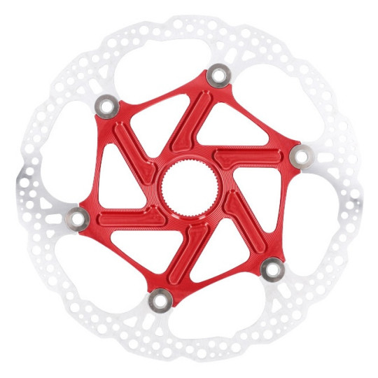 Brake disc rotor HOPE Floating | Center Lock | red | 220mm