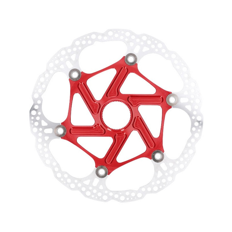 Brake disc rotor HOPE Floating | Center Lock | red | 220mm