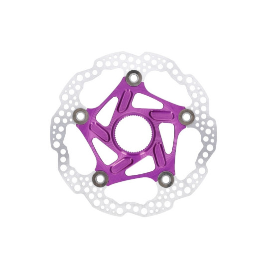 Brzdový kotouč HOPE Floating | Center Lock | fialový | 160mm