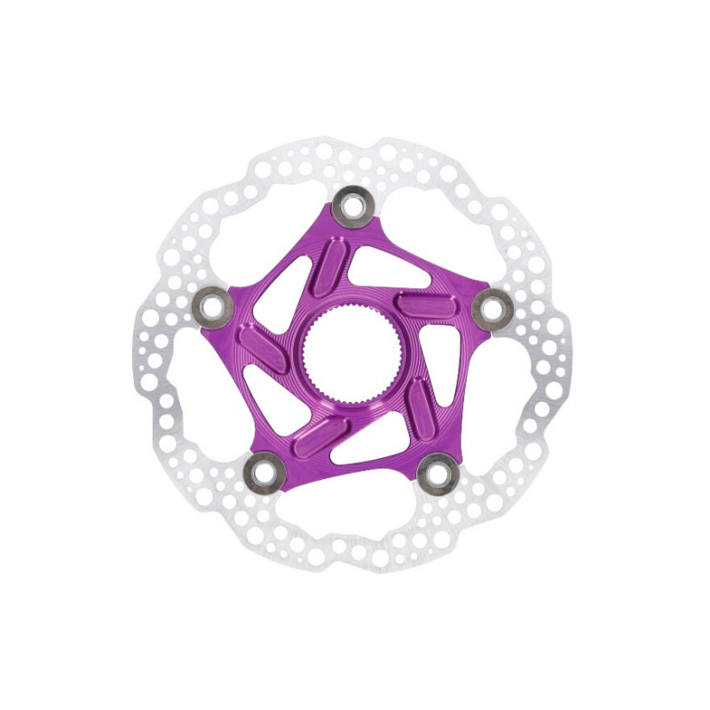 Brzdový kotouč HOPE Floating | Center Lock | fialový | 160mm