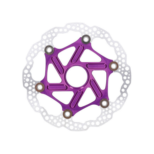 Brzdový kotouč HOPE Floating | Center Lock | fialový | 180mm