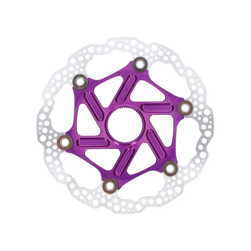 Brzdový kotouč HOPE Floating | Center Lock | fialový | 180mm