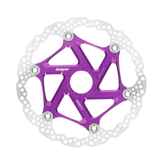 Brzdový kotouč HOPE Floating | Center Lock | fialový | 200mm
