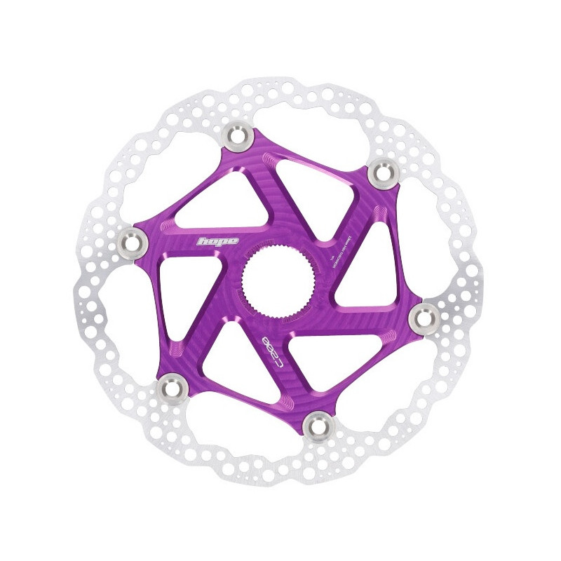 Brzdový kotouč HOPE Floating | Center Lock | fialový | 200mm