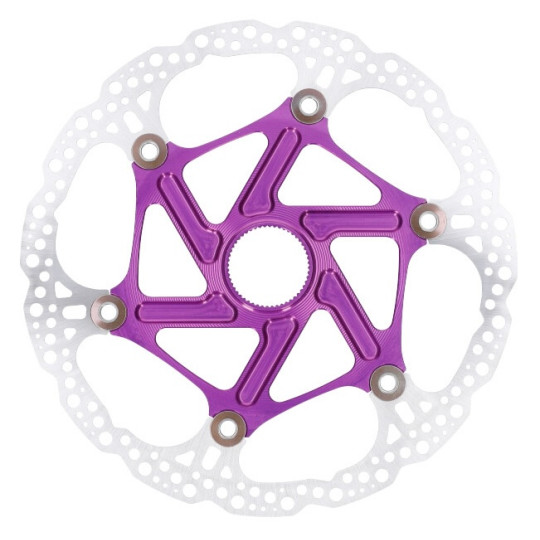 Brzdový kotouč HOPE Floating | Center Lock | fialový | 220mm