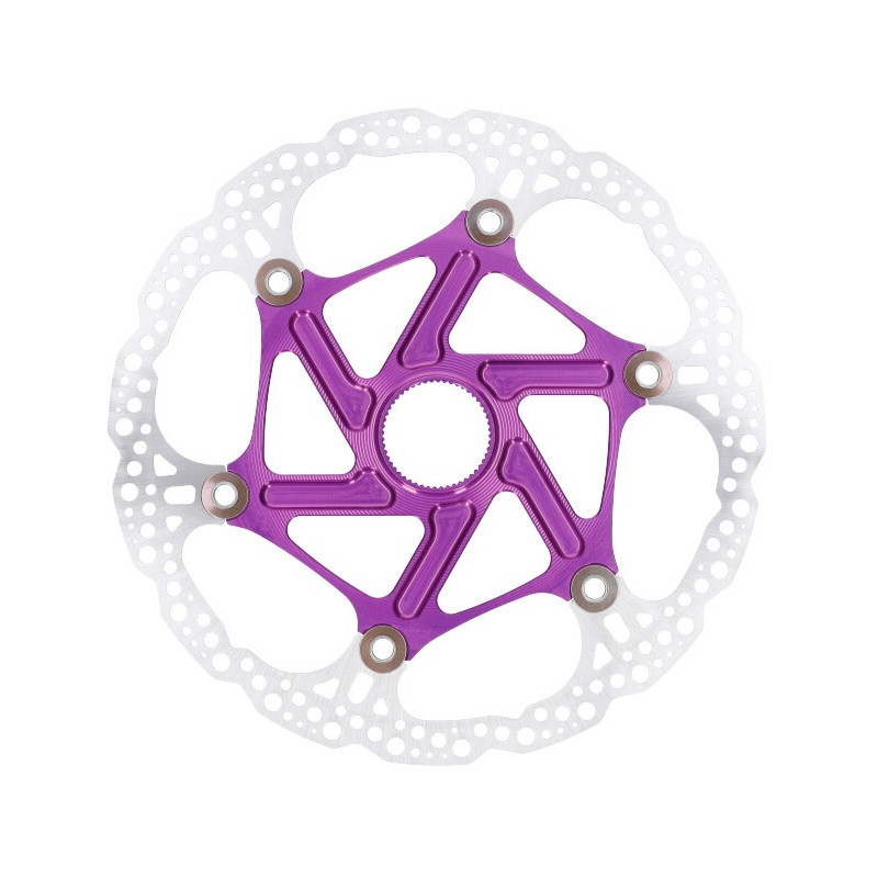 Brzdový kotouč HOPE Floating | Center Lock | fialový | 220mm